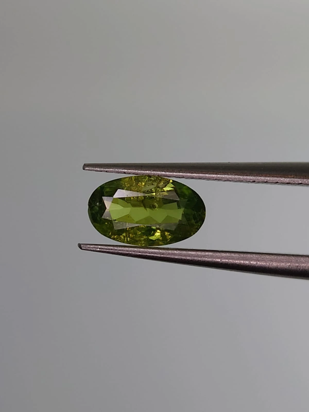 0.68ct Natural Oval cut Demantoid Garnet from Madagascar — view 3